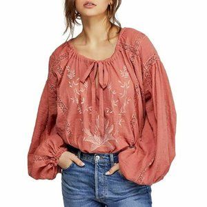 Free People XS Athena Pink Maria Top NWT BH62